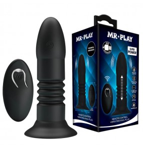 MR PLAY - Thrusting Vibrating Anal Plug (Wireless Remote - Chargeable)